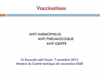 vaccinations