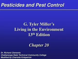 Pesticides and Pest Control