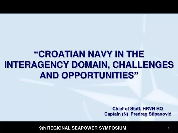 croatian nav y in the interagency domain challenges and opportunities