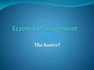 Eczema Management