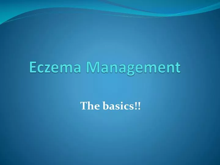 eczema management