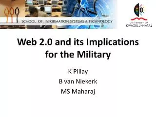 Web 2.0 and its Implications for the Military