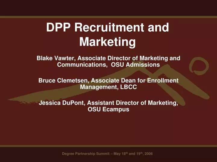 dpp recruitment and marketing