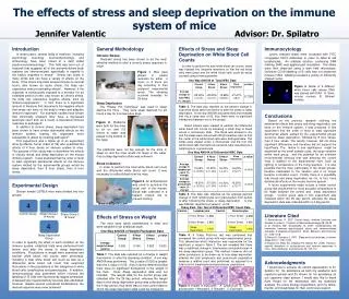 General Methodology Chronic Stress Restraint stress has been shown to be the most effective method to elicit a chro