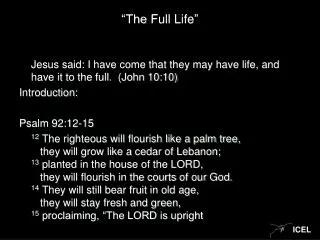 the full life