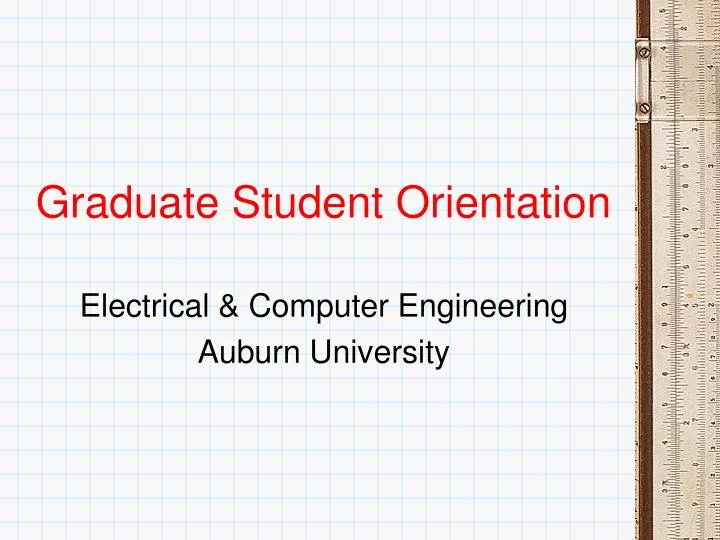 graduate student orientation