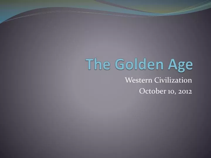 the golden age