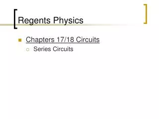 Regents Physics