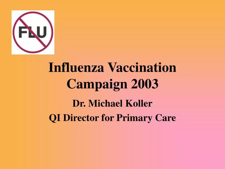 influenza vaccination campaign 2003