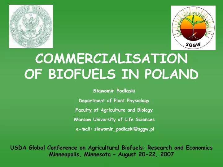 commercialisation of biofuels in poland