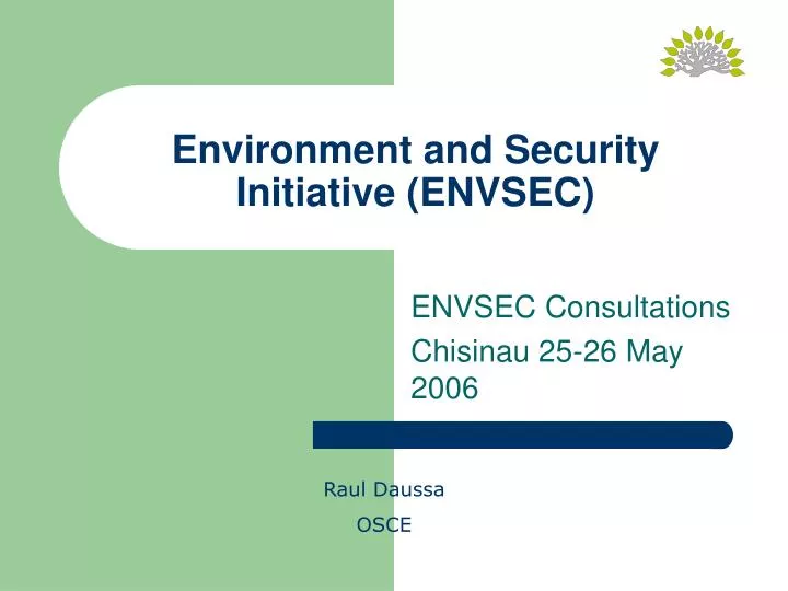 environment and security initiative envsec