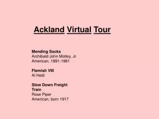 Ackland Virtual Tour