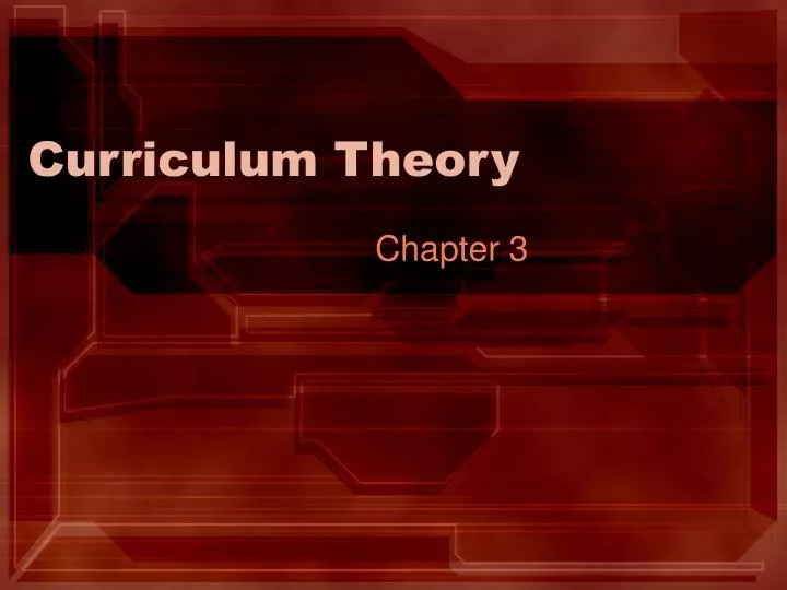 curriculum theory