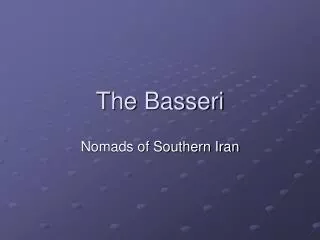 The Basseri