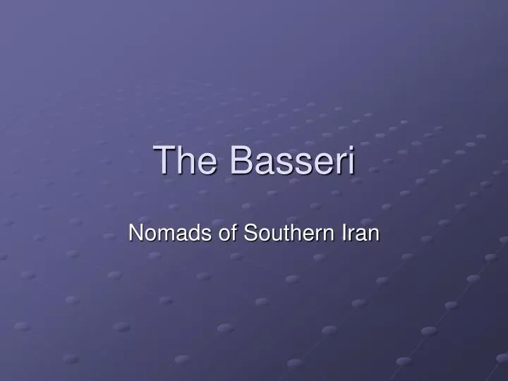 the basseri