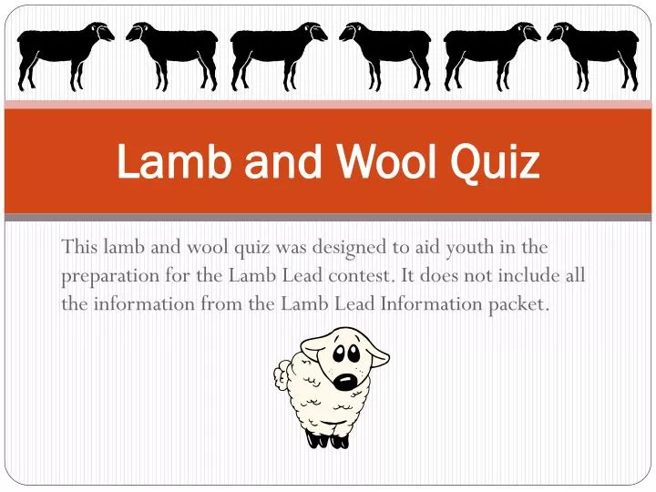 lamb and wool quiz