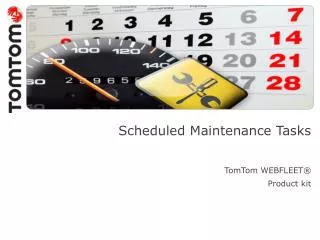 Scheduled Maintenance Tasks