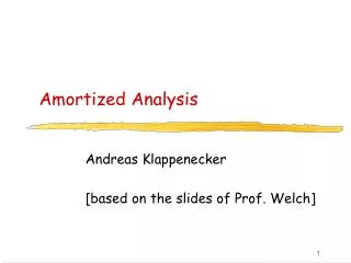 amortized analysis