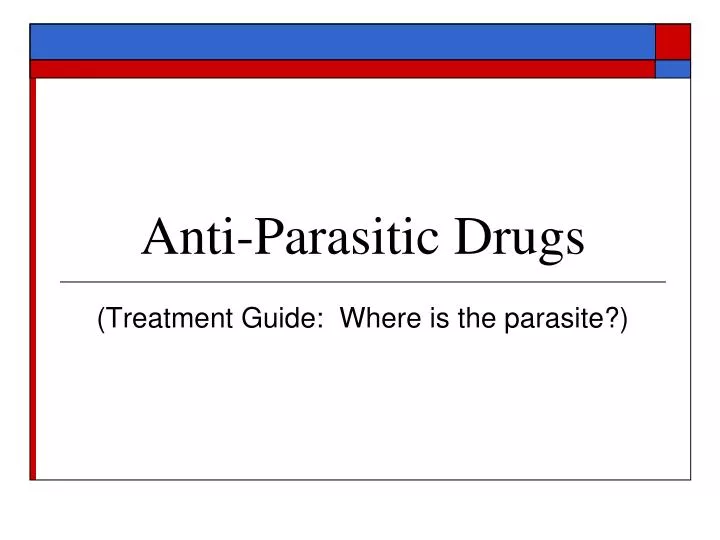anti parasitic drugs