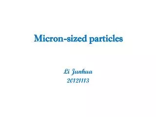 Micron-sized particles