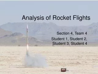 Analysis of Rocket Flights
