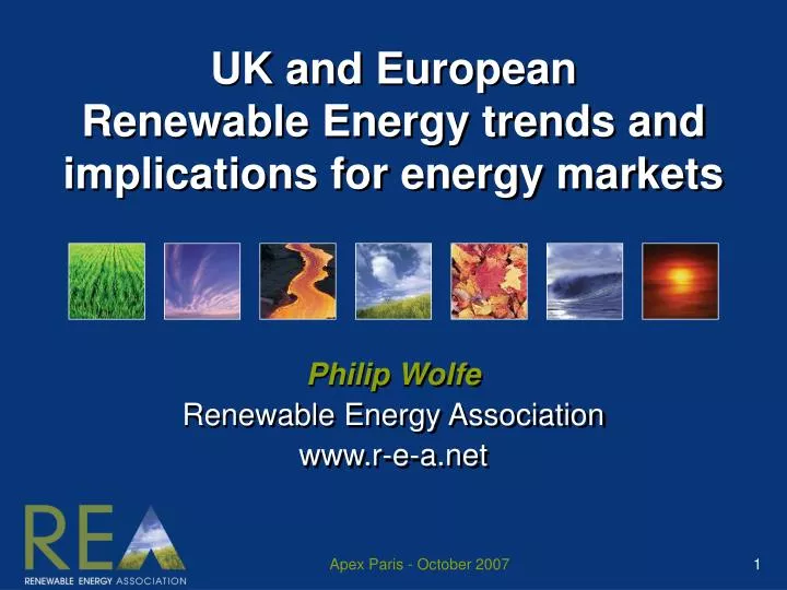 uk and european renewable energy trends and implications for energy markets