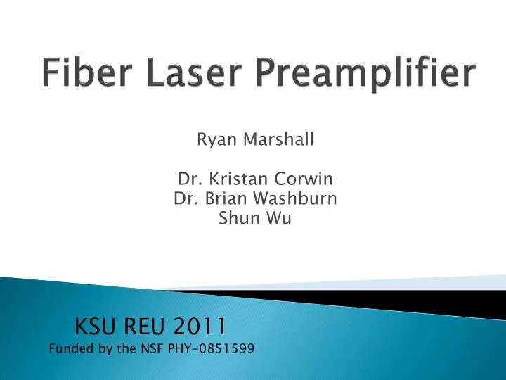 fiber laser preamplifier