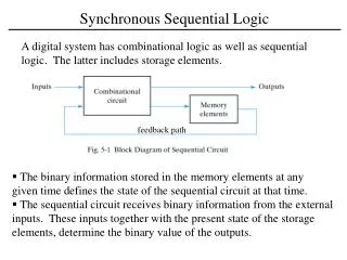 Synchronous Sequential Logic