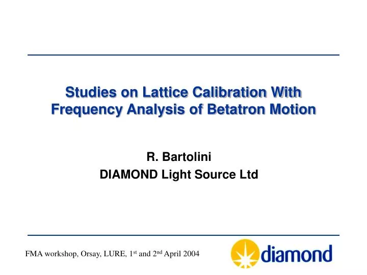 studies on lattice calibration with frequency analysis of betatron motion