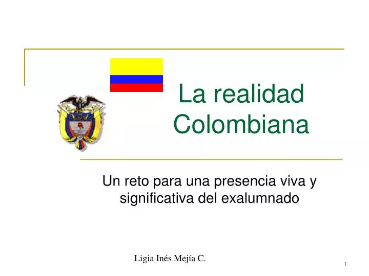 la realidad colombiana