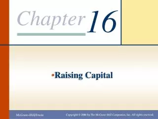 Raising Capital