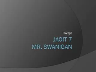 storage