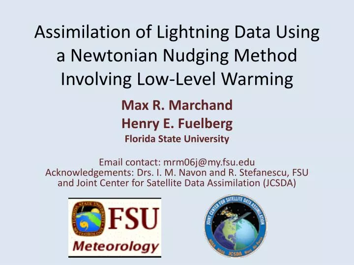 assimilation of lightning data using a newtonian nudging method involving low level warming