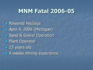 MNM Fatal 2006-05