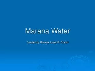 Marana Water