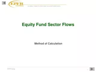 Equity Fund Sector Flows