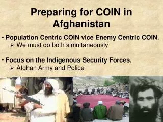 Preparing for COIN in Afghanistan