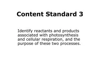 Content Standard 3