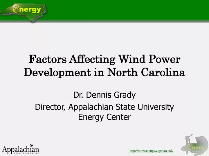 factors affecting wind power development in north carolina