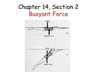 Chapter 14, Section 2 Buoyant Force