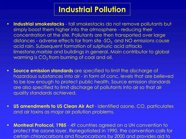 industrial pollution