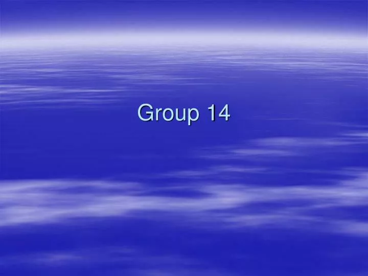 group 14