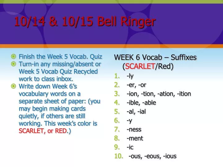 10 14 10 15 bell ringer