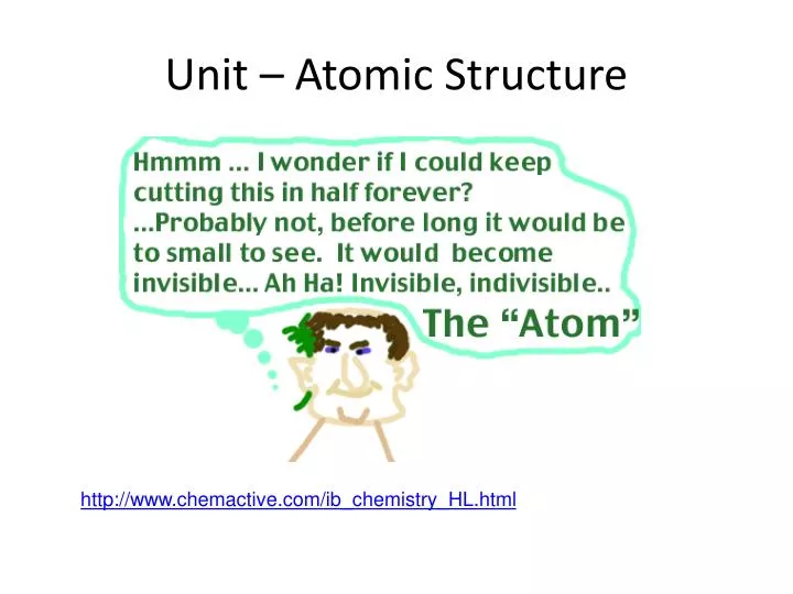 unit atomic structure