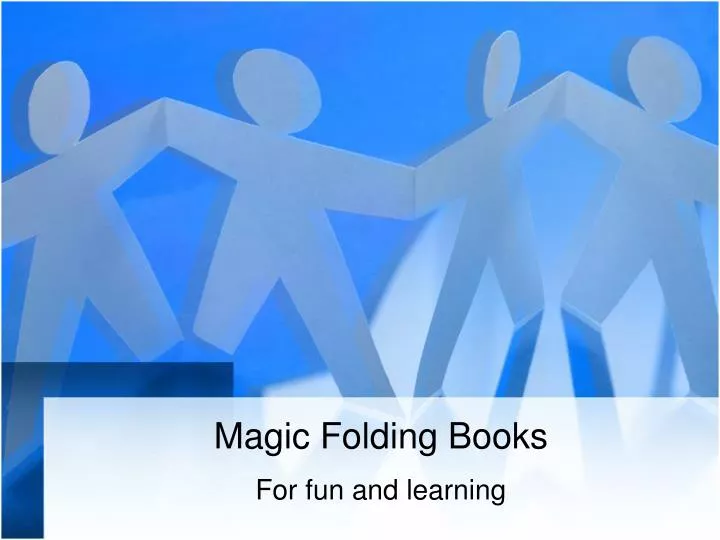 magic folding books