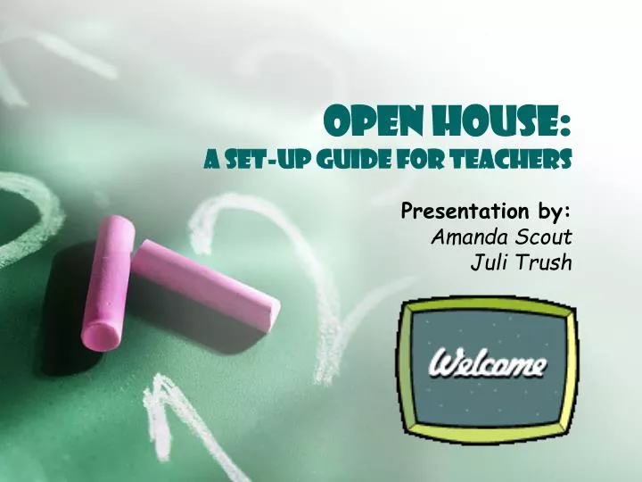 open house a set up guide for teachers