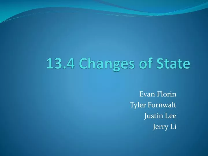 13 4 changes of state