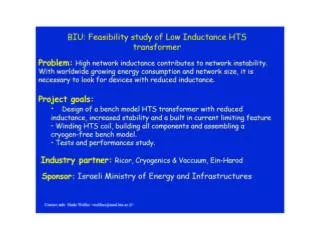 Development and modeling operation of superconducting devices in a power system (Ben-Gurion University)