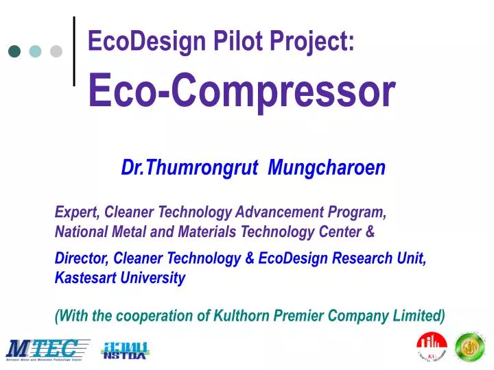 ecodesign pilot project eco compressor