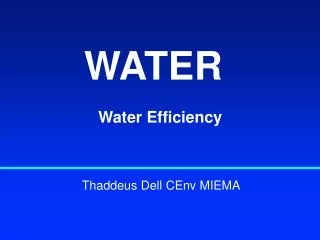 Water Efficiency